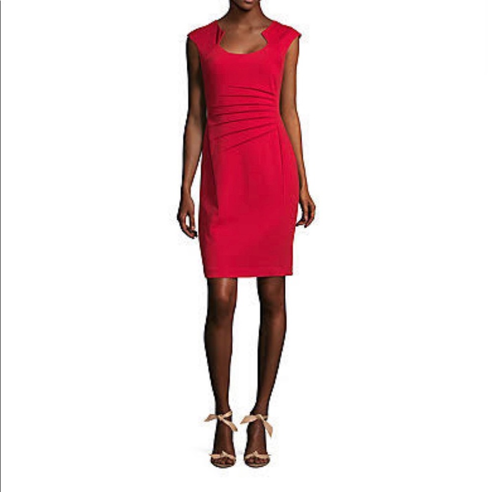Red Calvin Klein dress